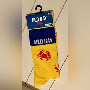 Old Bay Men’s Long Calf Length Socks Size 6-12